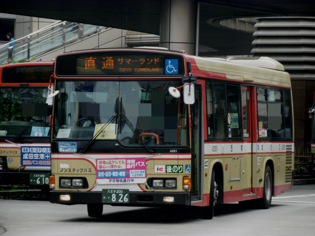 西東京バスa551 サマーランド直通バス Busugoca