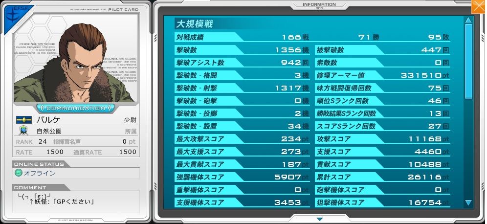 機動戦士ガンダムオンライン晒しブログ