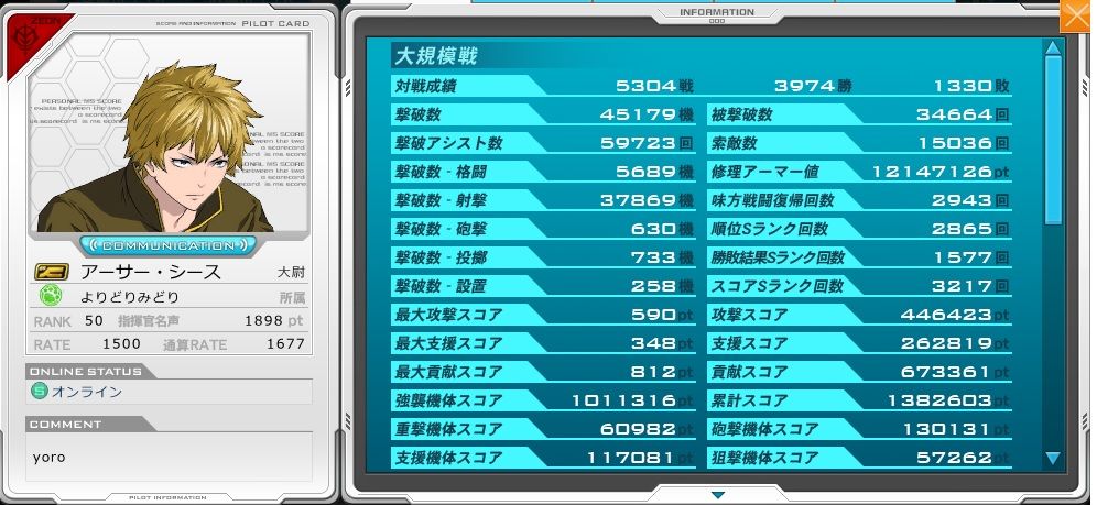 機動戦士ガンダムオンライン晒しブログ