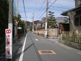 aピッツェリア ラ ソスタ 付属小前の道