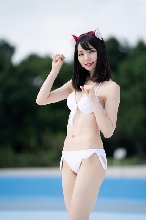 水着 戦国アニマル極楽浄土 狐々 ちーりん コンコン チーリン 画像 ミスFLASH