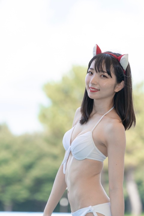 水着 戦国アニマル極楽浄土 狐々 ちーりん コンコン チーリン 画像 ミスFLASH