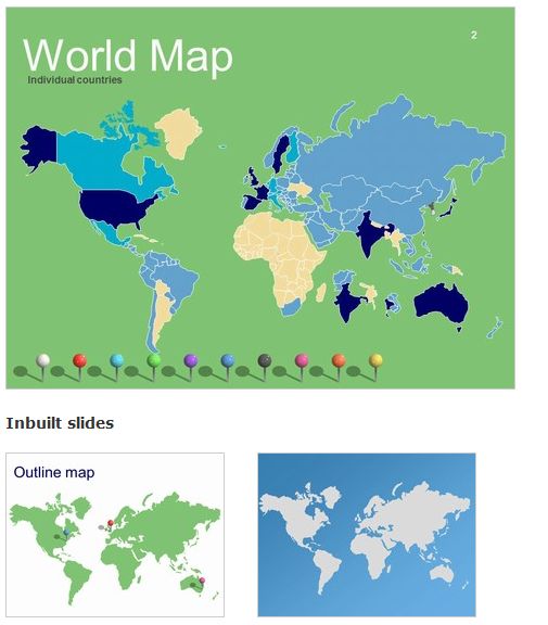 カラフルな世界が広がるパワーポイント Free素材 えぺ