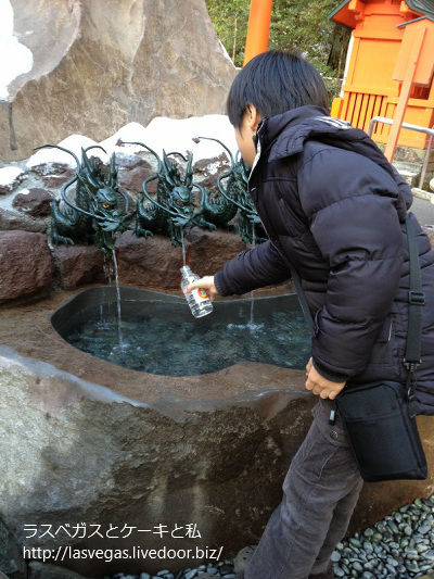 ご利益のあるというお水