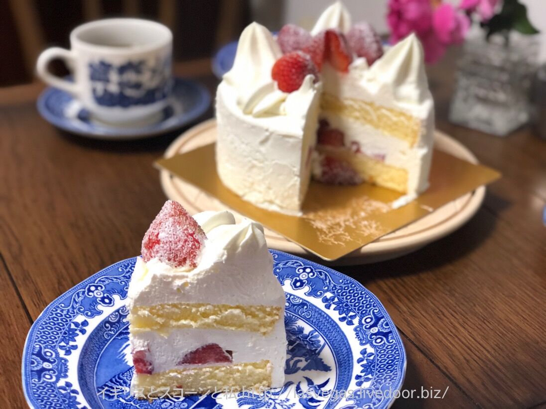 不二家の誕生日ケーキ イギリスとスコーンと私