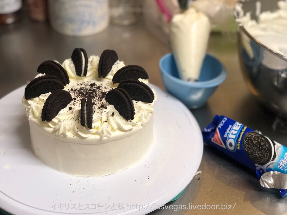 誕生日オレオチーズケーキ イギリスとスコーンと私 誕生日オレオチーズケーキ イギリスとスコーンと私