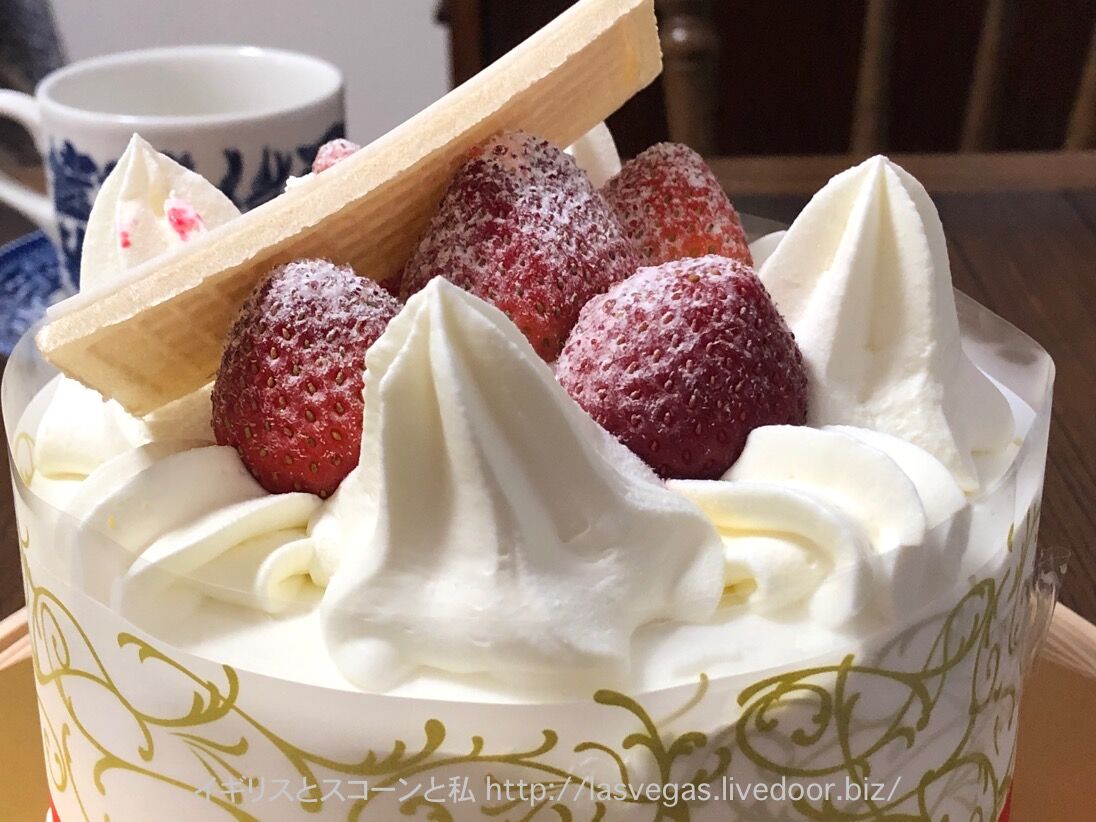 不二家の誕生日ケーキ イギリスとスコーンと私