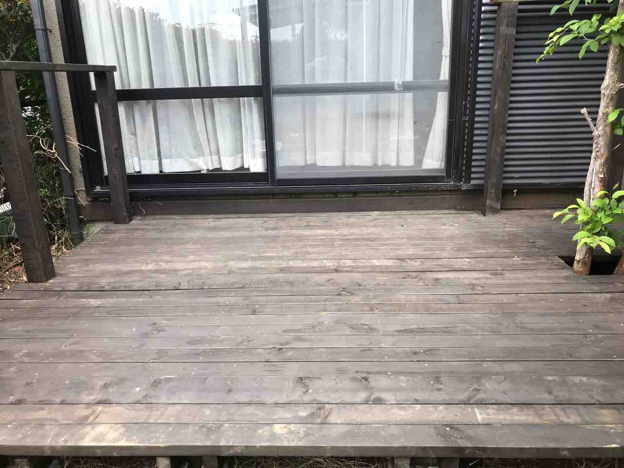 自宅のウッドデッキ 手作りdiy シェビーズのブログ