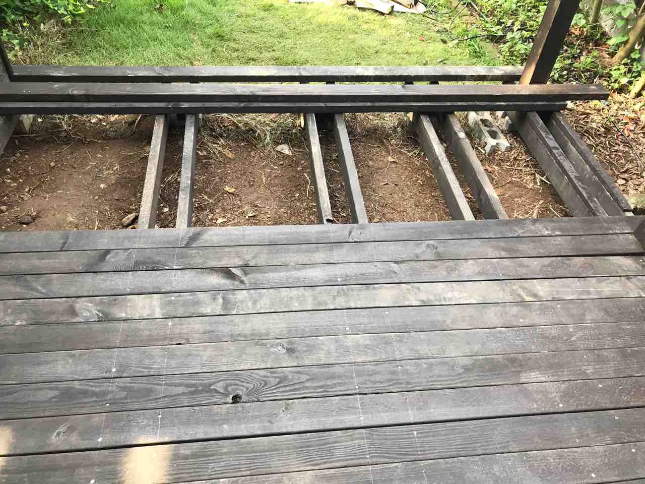 自宅のウッドデッキ 手作りdiy シェビーズのブログ