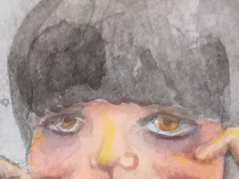 描くべきもの-わたしの心に嘘はつけない-（着彩途中）