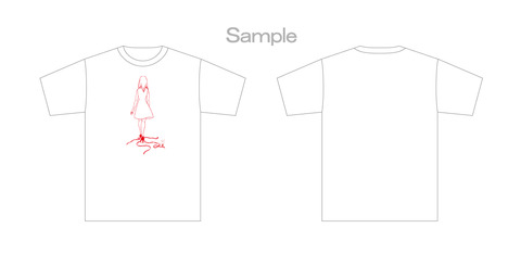 もう わたしは行くよ(Tシャツ展開図)