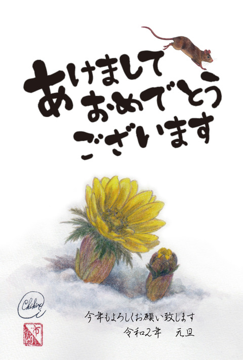 年賀状2020年(ブログ用)