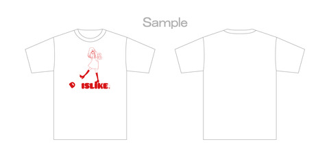 キライ!(Tシャツ展開図)