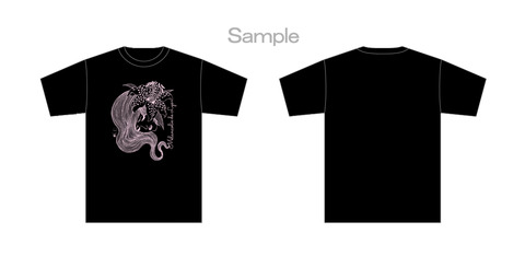 百合の憂鬱(Tシャツ展開図)