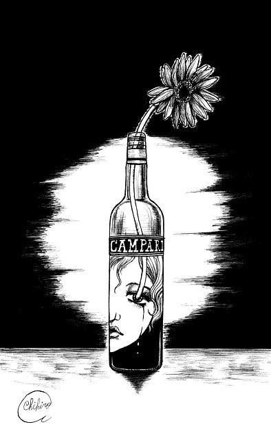 カンパリでカンパイ（画）