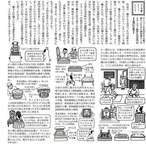 大山崎てくりふらり『イス・ソファ張替えの専門店 ＩＢＵＫＩ』