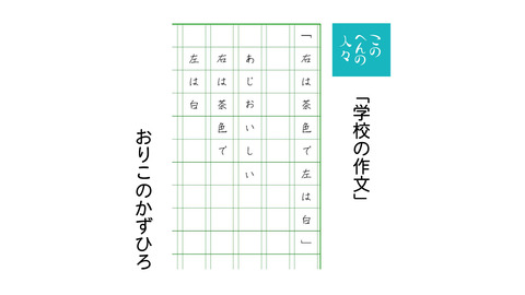 このへんの人々「学校の作文」