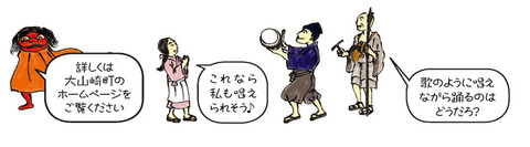 壬生念仏イラスト