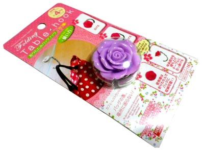 折りたたみバッグハンガー バラ柄 ダイソー 京都忍法帖