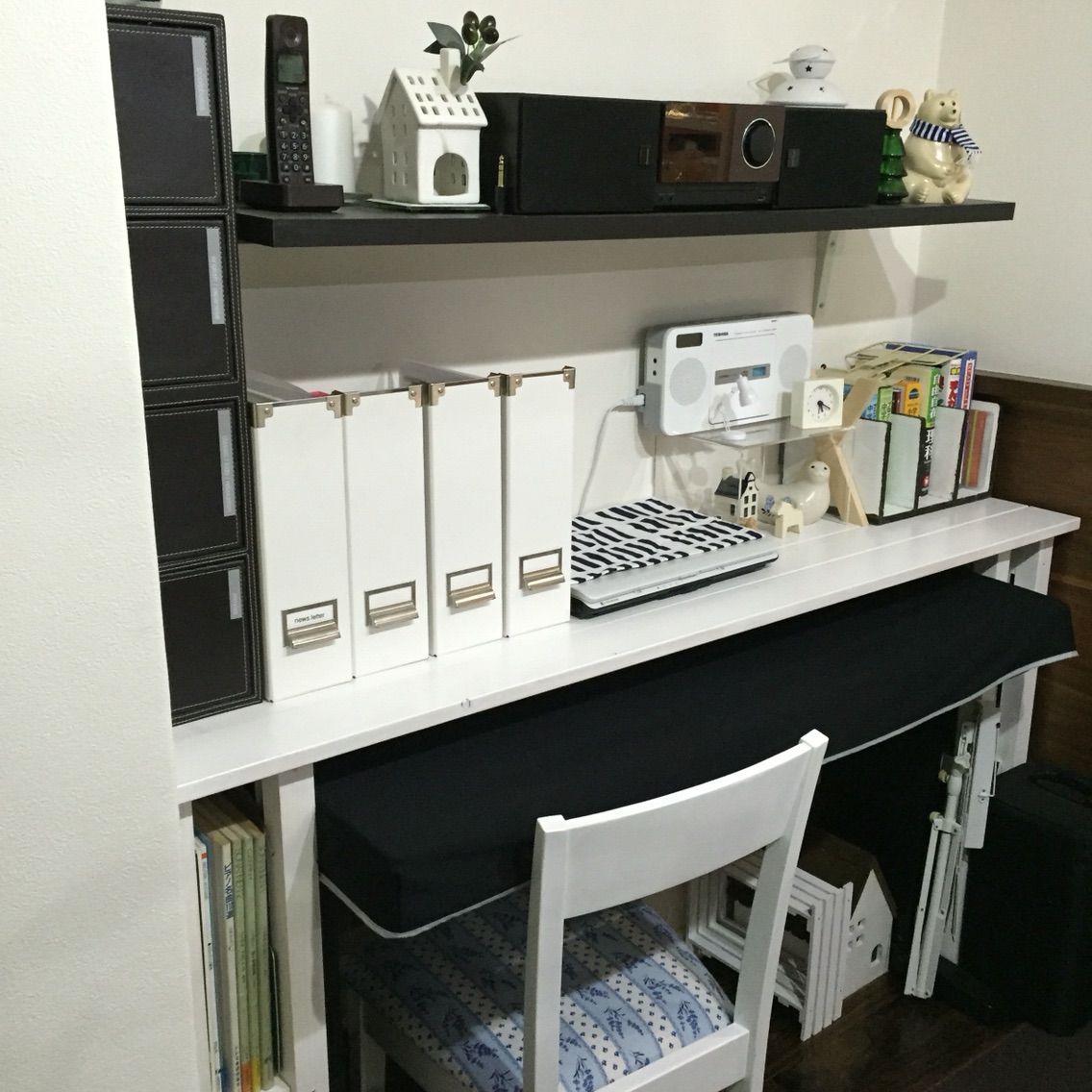 ピアノ上棚をテレビ跡地に置いてみる Hurry Up Tidy Up