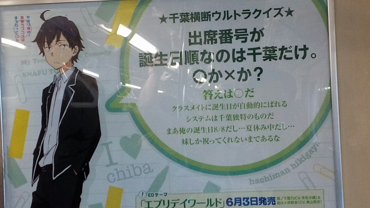 俺ガイル 千葉モノレール 画像ネタバレあり 俺がどこででもオタクなわけがない 俺ガイル 千葉モノレール 画像ネタバレあり 俺がどこででもオタクなわけがない