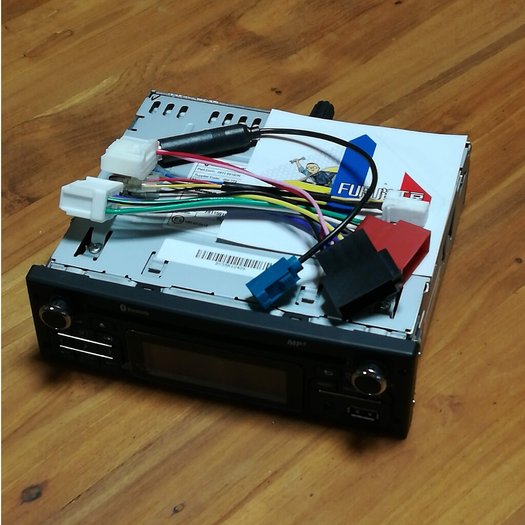 コカングー用 カングー2オーディオハーネス+オーディオ本体+