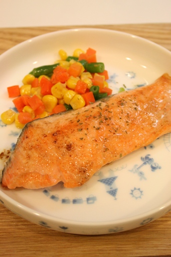 鮭のムニエル ちびごはん