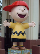 雨に濡れたチャーリーブラウン