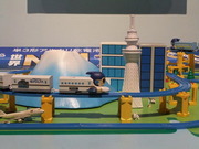 エボルタ乾電池をPRするジオラマ