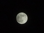 半影月食進行中の22時30分頃のお月様