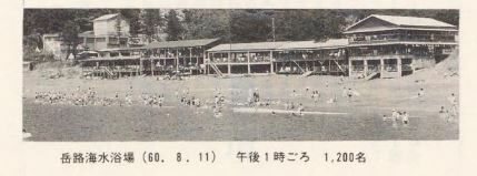 1960岳路海水浴場