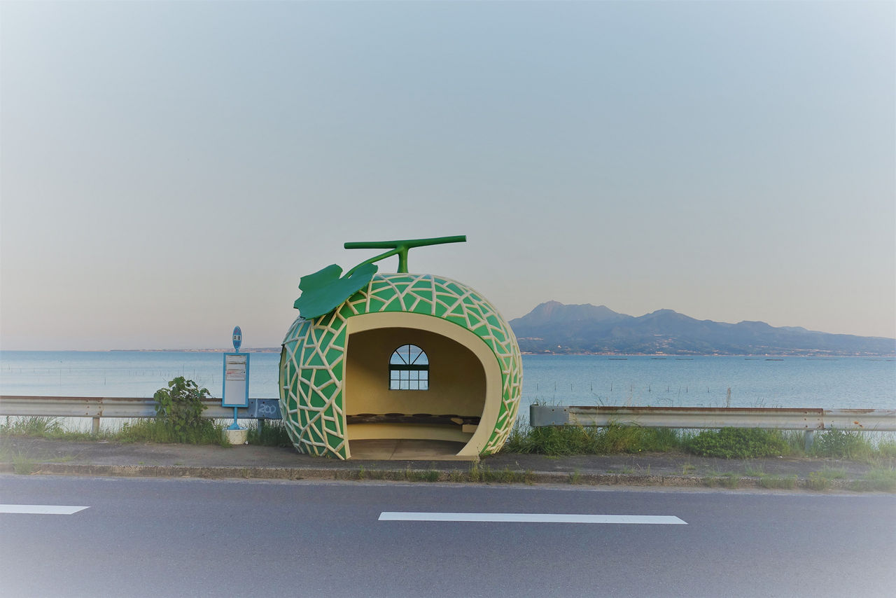 ちび太郎のさるく日記 フルーツバス停 長崎県諫早市小長井町 ちび太郎のさるく日記 フルーツバス停 長崎県諫早市小長井町