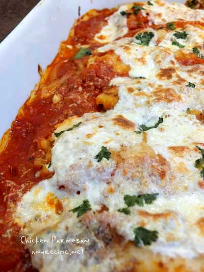  Louise's Italian Cafe チキンパルメザンチーズのレシピ