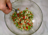 野菜に軽くお塩