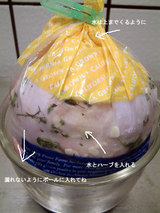 塩水に浸す