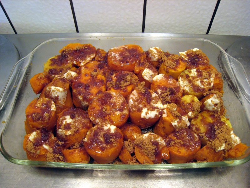 アメリカの伝統料理 薩摩芋のキャセロール焼き カリフォルニアのばあさんブログ Powered By ライブドアブログ