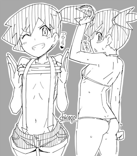 ポケモン-カスミ落描き