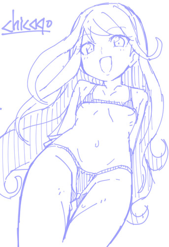 カミワザワンダ-ニコル水着落描き