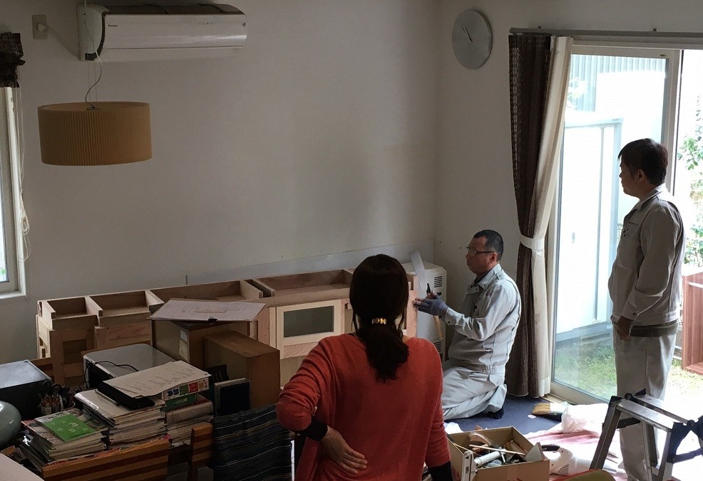 友人宅の造作家具工事でした Chic Deco Daily Life 友人宅の造作家具工事でした Chic Deco Daily Life