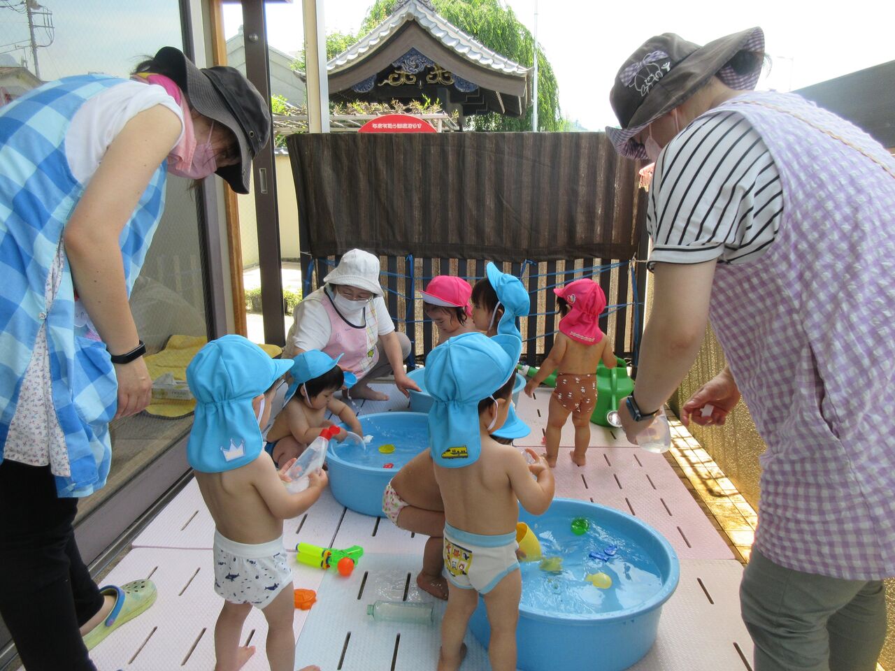 秩父こども園 分園 水あそび 秩父こども園 認めてほめて愛して育てる