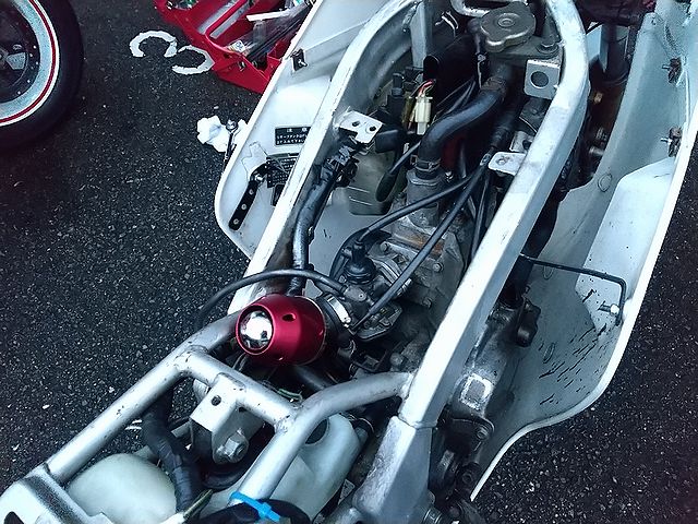 Nsr50 パワーフィルター装着 年走り初め 父しぼり