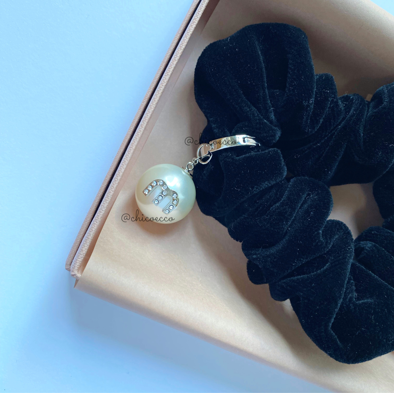 冬用のシュシュを買ったよ⛸ベルベット シュシュのレビュー : ちこえ