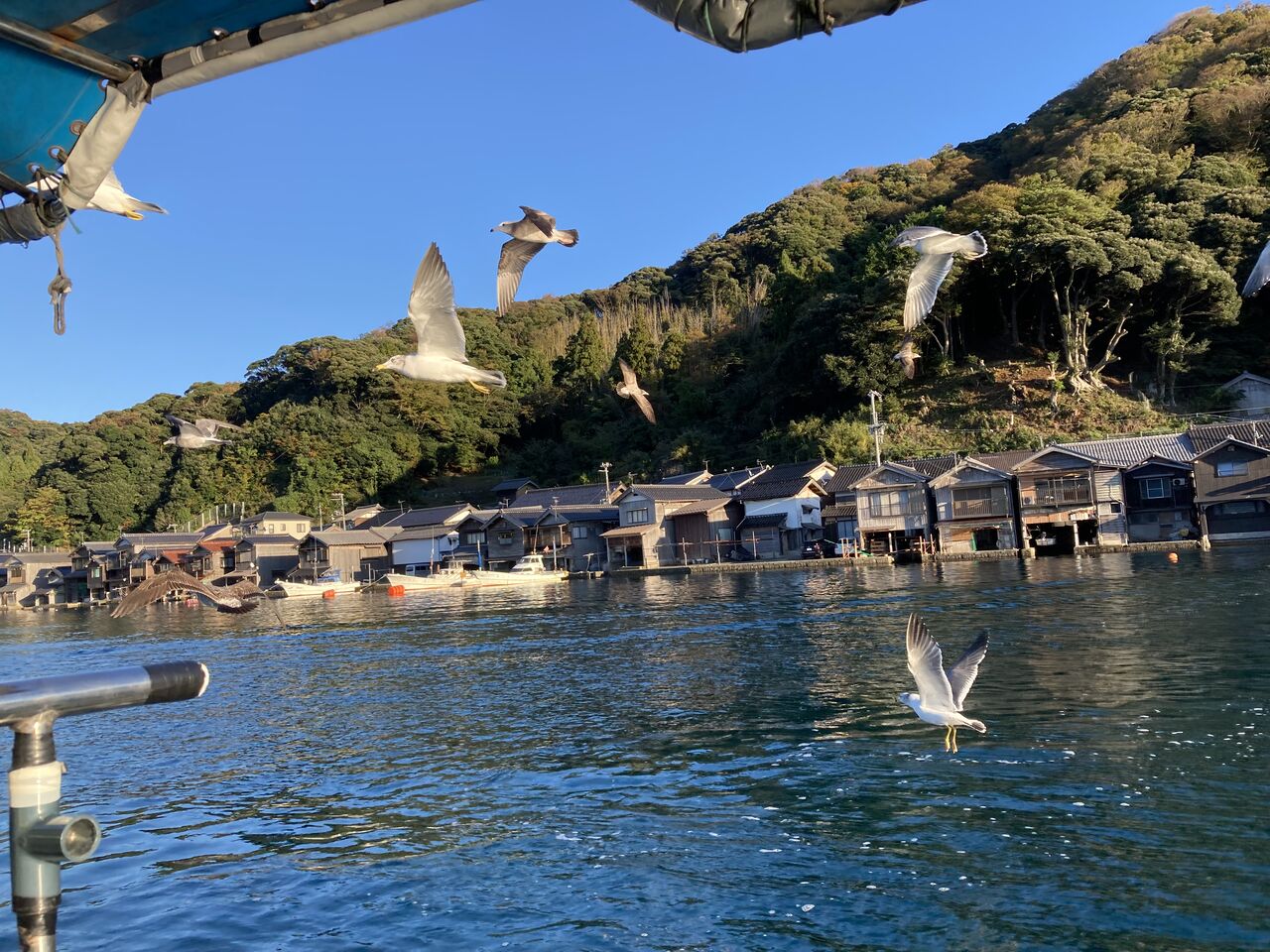出かけてみようよ!!:伊根湾で舟屋の町並みを見る