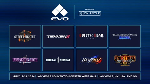 「EVO 2024」のメイン種目が発表。スト6、鉄拳8、GGST、グラブルVSライジング、UNI、KOF15、ストIII 3rdなど