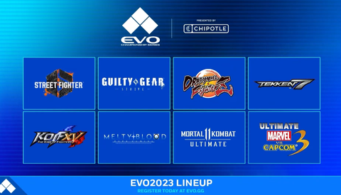 「EVO 2023」のメイン種目が発表。スト6、GGST、DBFZ、鉄拳7、KOF15、メルブラ、モーコンに加え、アルカプ3が選出