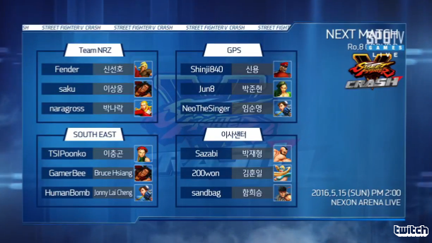 『STREET FIGHTER V CRASH』ベスト8が5月8日(日)14時からスタート！！INFILTRATION(Team Razer ...
