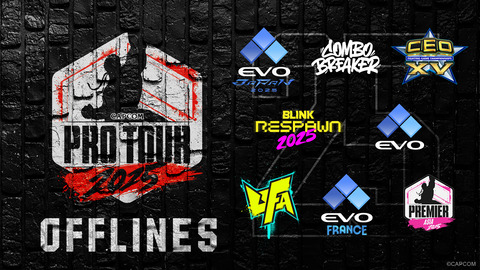 【スト6】Capcom Pro Tour 2025のオフライン大会が発表。EVO JapanやCEO、COMBO BREAKERなど8大会