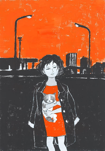 逃げた猫_夕暮れ