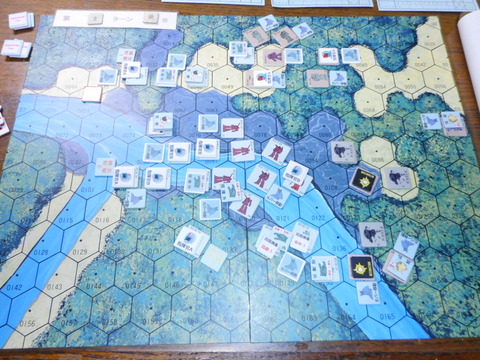 T2 北辺に集中し、反撃を試みるジオン軍