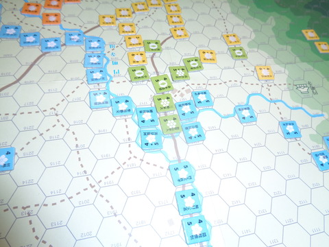 T1明智軍、先頭を包囲攻撃